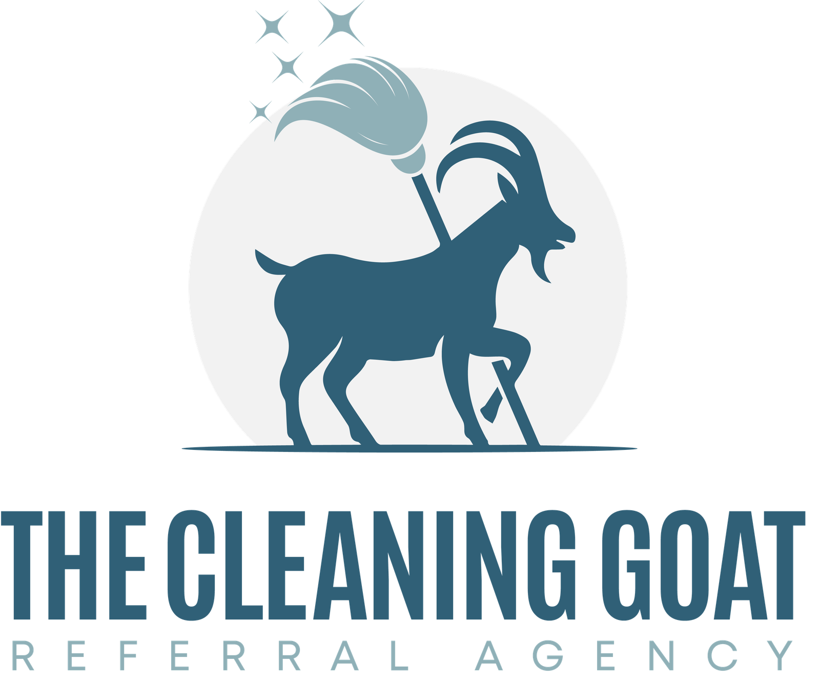 the cleaning goat logo